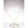Sienna Glass Gold Heart Shaped Stand