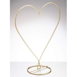 Sienna Glass Gold Heart Shaped Stand