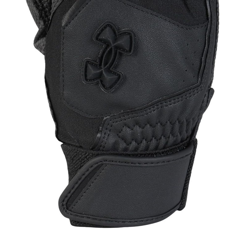 UA Clean Up Batting Gloves, Colorless 6001311 (001), Black, Black,