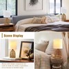 EJIAXIN Rattan Lamp Boho Lamps Set of 2-13.75" Mini Farmhouse