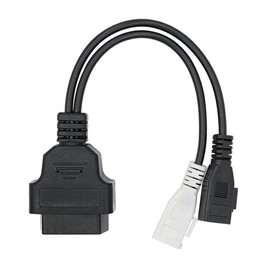 E-Car Connection 2x2 Pin to 16 Pin OBD2 Diagnostic Adapter Cable for Volkswagen VW VAG Seat Skoda