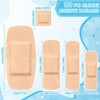 Funtery 100 Pcs Silicone Bandages Assorted Sizes Sensitive Skin, Painless