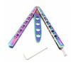 AUFIKR Rainbow Stainless Steel Flip Trainer Practice Tool Thick Blade