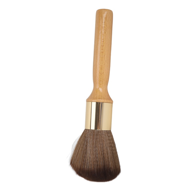 Neck Duster Brush Beech Wood Ergonomic Handle Portable Broken Hair