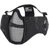 ONETIGRIS 6" Foldable Half Face Mesh Mask with Ear Protection,