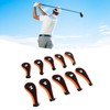 10 Pcs Golf Iron Head Cover Set with Zipper Golf