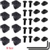 Ficero Metal Pressure Switch Cable Guides for M-LOK System, Flashlight
