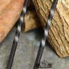 Black Country Metal Works 'Sekitan' Natural Iron Twist Fireplace Tongs