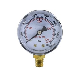 SÜA - High Pressure Gauge for Propane Regulator 0-400 psi - 2 inches for LDP Regulators