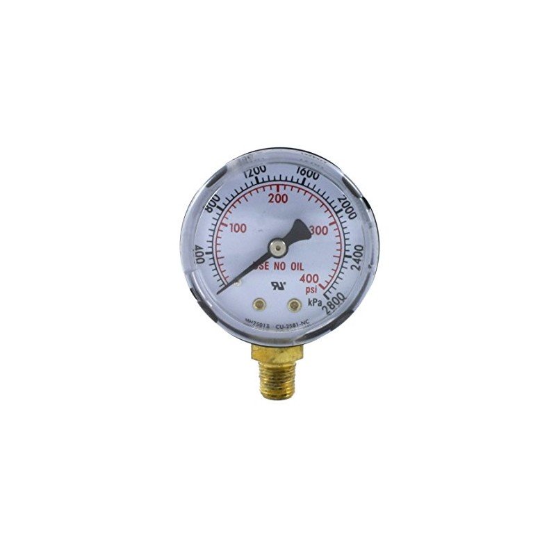 SÜA - High Pressure Gauge for Propane Regulator 0-400 psi