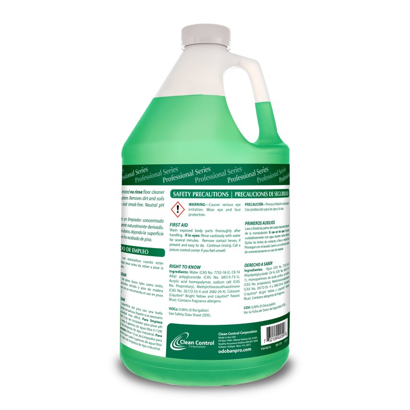 OdoBan Professional Series Neutral pH No Rinse Floor Cleaner Concentrate,