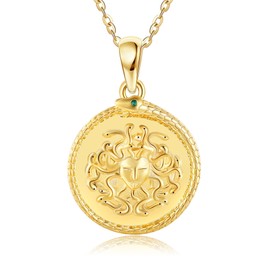 DAYLINLOVE Medusa Necklace 925 Sterling Silver Ouroboros Snake Necklace Medusa Snake Pendant Necklace Myth Goddess Jewelry Gift for Women Mother