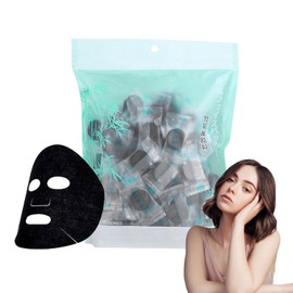 Compressed Facial Mask, 100 Mascarillas Faciales Comprimidas de Carbn de bamb DIY, Suaves y Seguras Altamente Hidratantes y Nutritivas Se Adaptan...  
