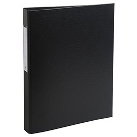 Exacompta 40 mm Plastic 2 O Ring Binder - Black
