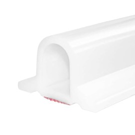 Duzzy 67 Inch Collapsible Shower Threshold Water Dam, Silicone Shower Water Stopper Barrier, Ideal for Wheelchair Accessible, Suitable for Accessibility ADA Handicap Showers Bathroom(5.6 Ft, White) new