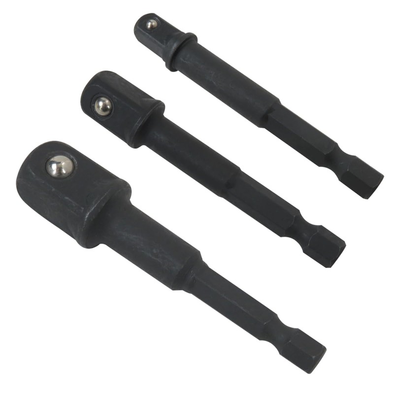 2025 New 3Pcs 1/4, 3/8, 1/2 inch Socket Adapters for