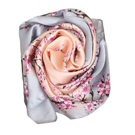 FAIRYGATE Seidenschal Damen Bandana Halstuch Damen Kopftuch Vierecktuch Satin Mädchen DA2106