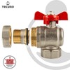 tecuro Angle Ball Valve, G 1 Inch x Internal Thread