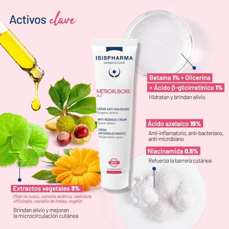 Isispharma Ruboril Metroruboril Az 15%, Menos Rojeces 30ml
