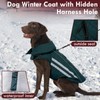 IKIPUKO Dog Coats for Medium Dogs Waterproof Warm Winter Jacket