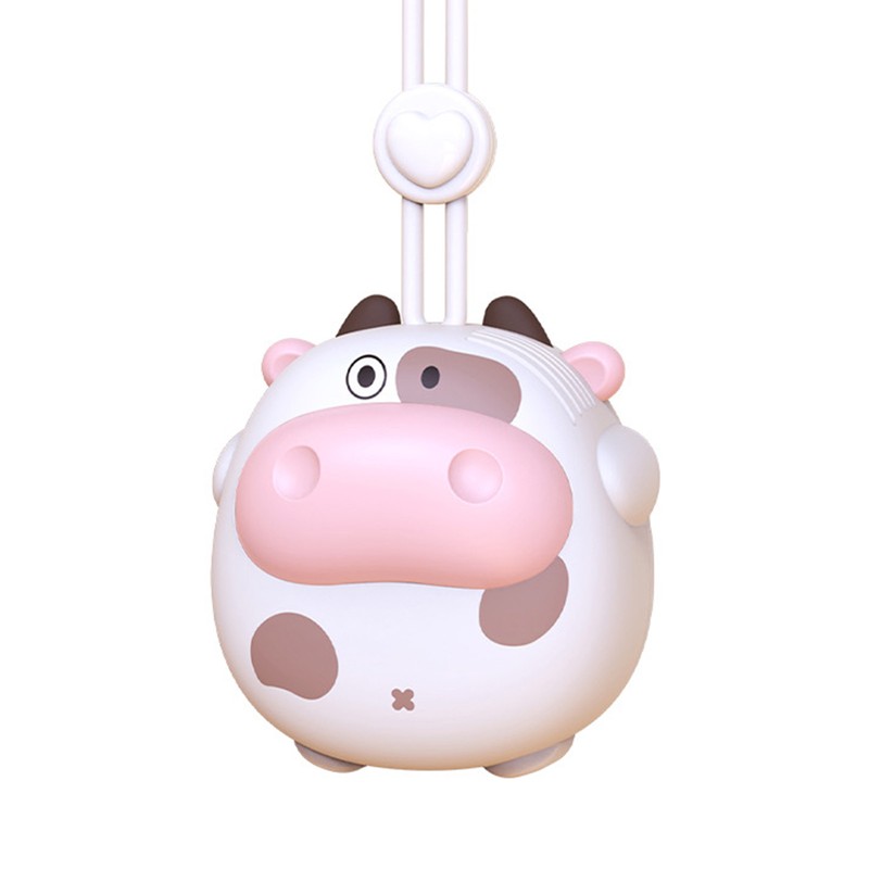 Cartoon Animal Hanging Neck Fan with Lanyard Battery Powered Bladeless
