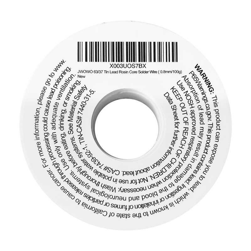 Rosin Core Solder Wire for Electrical Soldering(0.8mm/50g),By JWOWO