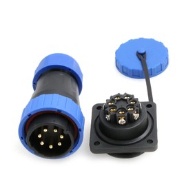 Eonvic Aviation Plug and Socket TY28 Quick Disconnect Waterproof Panel Mount Cable Male and Female (TY28-7Pin)