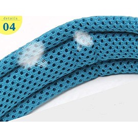 WINHYEPET True Love Dog Collar Reflective Sandwich lining Nylon Webbing Comfortable and Safe Adjustable Buckle convenient used for walking for Samll/Medium/Large neck ring TLC5011(Blue,S)