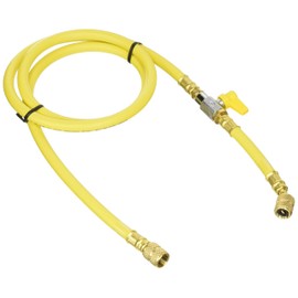 Ichinen TASCO TA133AB-3 Charging Hose with Valve 59.1 inches (150 cm) Yellow