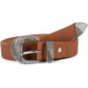 styleBREAKER 03010107 Women's Belt Plain Colours with Rhinestones Decorated Clasp