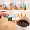 Drhob 6 pcs Exquisite Snail Shape Silicone Tea Bag Holder