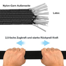 Bungee Cord with Hooks, 6 Pieces 0.6 m, Rubber Expander Bicycle, Extra Strong Tie Down Straps, with Metal Hooks, for Bicycle, Motorcycle, Car Transporter, Camping (Black)