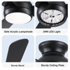 putroad 42 Inch Ceiling Fans with Lights: Low Profile Ceiling