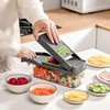 Fleymu Manual Vegetable Cutter (16 Pieces), Multifunctional Mandolin, Vegetable Slicer