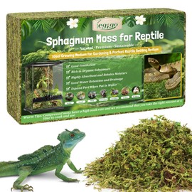 Legigo 14 OZ Sphagnum Moss for Reptile- 16 QT Natural Reptile Moss Terrarium Moss Substrate, Snake Tank Moss Peat Moss Reptile Bedding for Snake, Gecko, Ball Python, Frog and Orchids Plants