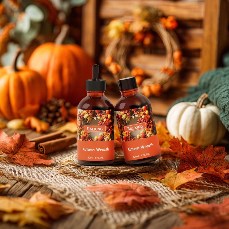 Autumn Wreath Fragrance Oil, Premium Essential Oils for Diffuser