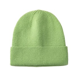 OneChance Knitted Hat for Men and Women, Warm Winter Hat, Soft Beanie Hat, Unisex Knitted Hat for Winter and Autumn, Fruit green