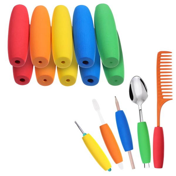 10 Stück Schaumstoff Griffschläuche Schaumschlauch Adaptive Utensilien Griffschläuche Schaumstoff Utensilien