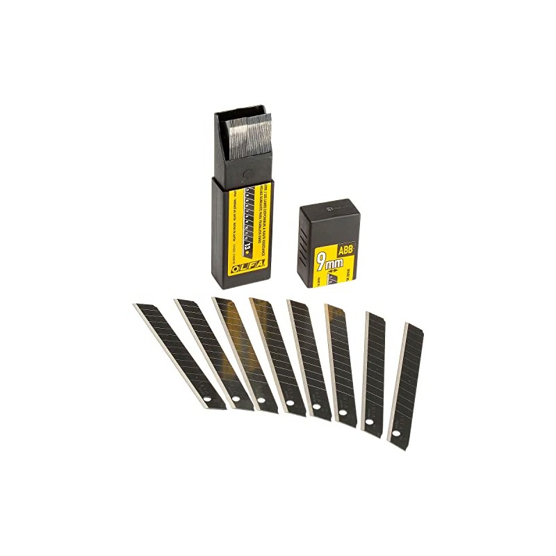 OLFA 9mm Snap Off Replacement Blades, 50 Blades (650 Segments)