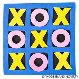 Rhode Island Novelty 5"x 5" Foam TIC-TAC-Toe
