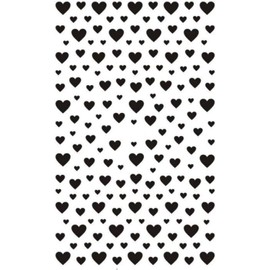 Black Hearts in Different Sizes Full Sheet Nail Art Stickers Decals, Great for Valentines Day, Heart Nail Stickers for Womem, Decal pour Ongle Noir