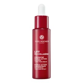Yves Rocher Sérum Ultra Concentrado Menos Arrugas + Piel Restaurada con Bakuchiol, Ácido Hialurónico y Colágeno Vegetal Lift Pro-Collagène 30ml