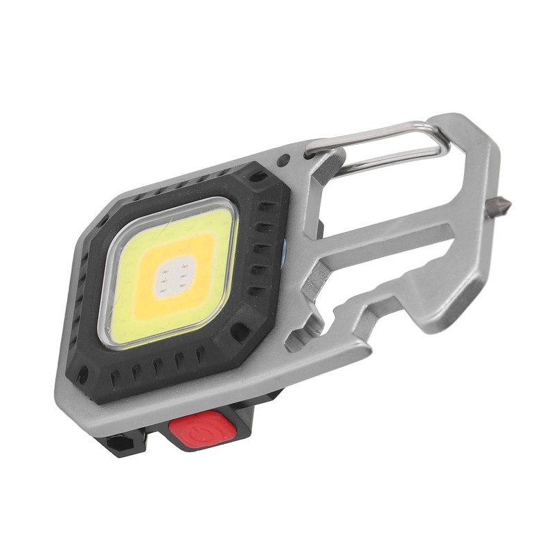 Keychain Work Light USB Charging Portable Pocket LED Flashlight Multifunctional