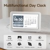Raynic Alarm Clock, 7 Inch Digital Calendar Clock with 12