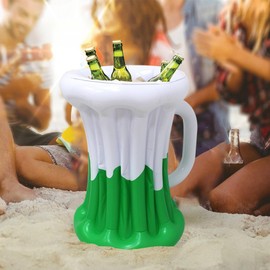 Inflatable Ice Cooler - PVC Inflatable Floating Drink Bucket,Portable Beverage Containers Hawaiian Party Decorations for Beach, Outdoor & Backyard