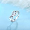 STARCHENIE Infinity Promise Ring 925 Sterling Silve Angel Wings Heart