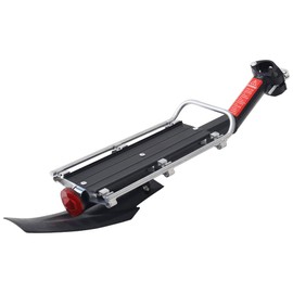 [Saddle Pole and Easy to Install.] Fender Fender Accessory Bicycle Rear Carrier Reflective 板付 Cargo One Touch Easy Mounting Mountain Bike Road Bike Mi – ryobai2