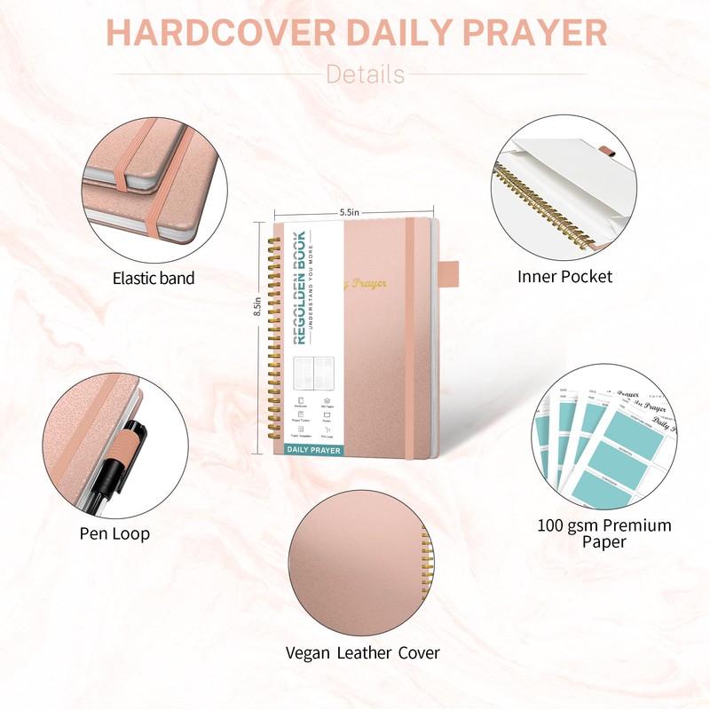 Prayer Journal for Women, Daily Bible Journal, Devotional Journal, Verse