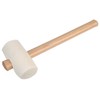 Mallet, Rubber - White 400G | Hammers Mallet Tools, 1