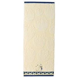 Marushin Moomin Face Towel, Floral Lace, 100% Cotton, Antibacterial and Odor Resistant, 1405028100, Approx. 13.4 x 31.5 inches (34 x 80 cm)